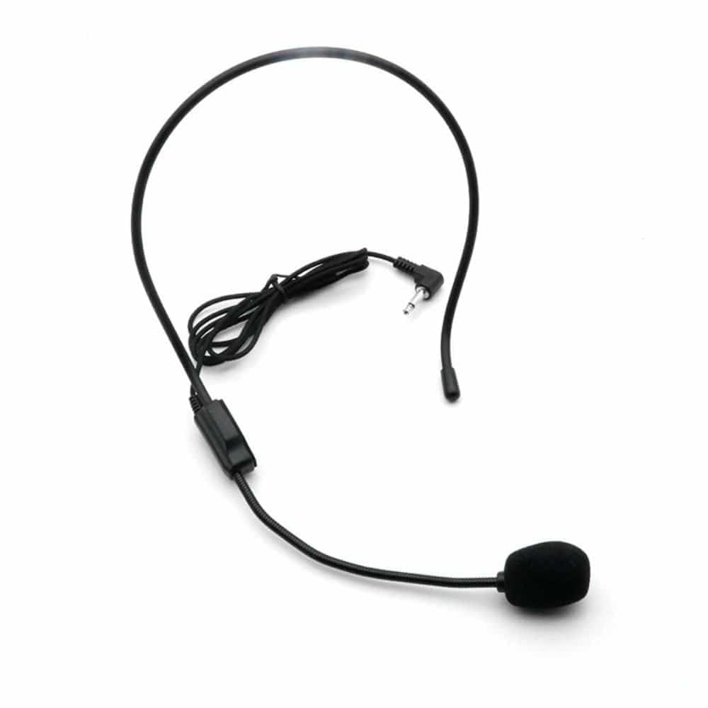 Portable Wired Microphone Head-mounted 3.5mm Plug Headset Microphone Interview Speech Teaching Stage Speaker Speech Headset Mic
