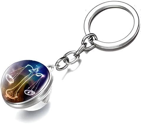MAGICAL CRYSTAL KEYCHAIN - Elevate your keychain game with this beautiful crystal ball design, a must have for astrology lovers and those looking for unique gift ideas!
