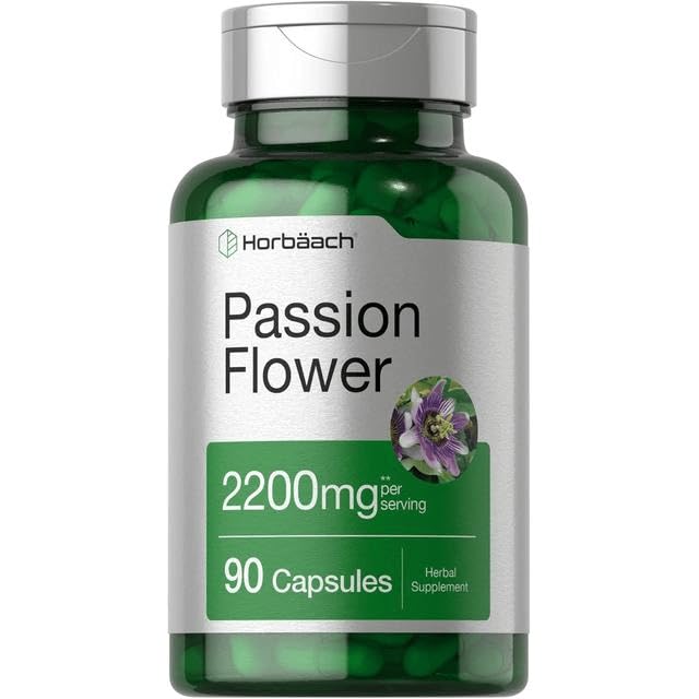 Passion Flower 2200 mg – Calming Herbal Relaxation Support – 90 Capsules