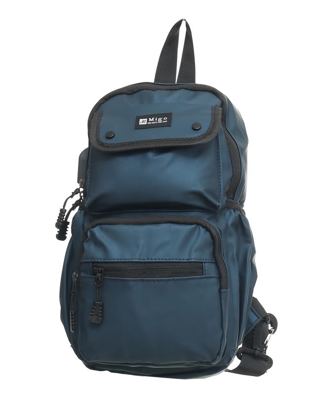 Migo Front Cross Bag, 28 cm x 17 cm x 10 cm Size, Blue