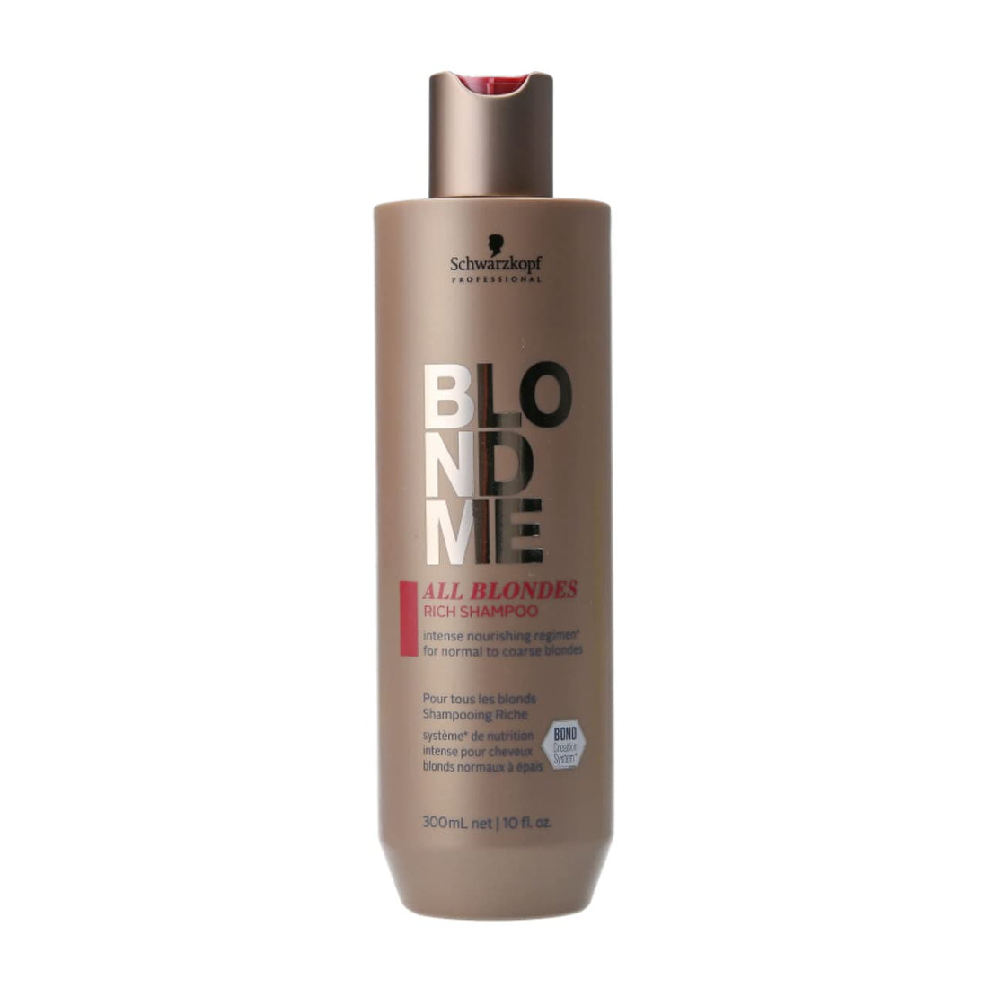 Schwarzkopf Professional BlondMe All Blondes Rich Shampoo, 10-Fluid Ounce, Clear (2631929)