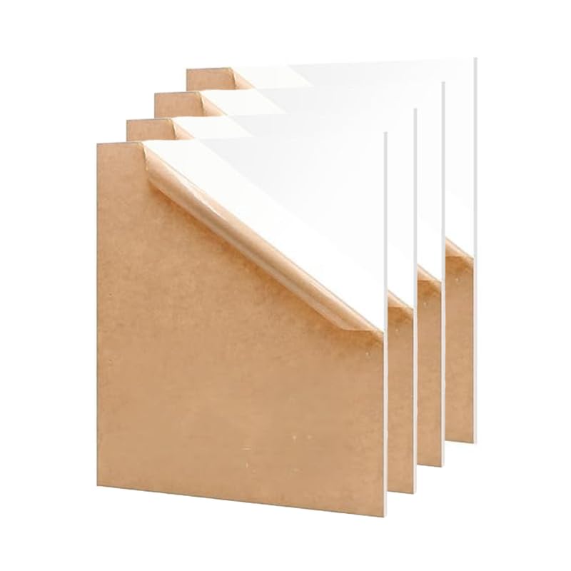 BEST MEDIA Acrylic Plexiglass Sheets, PMMA Acrylic Sheet, Cast Board for Arts and Crafts, DIY Projects, Displays and Wedding Decor - White - 30x30cm - 1 Piece