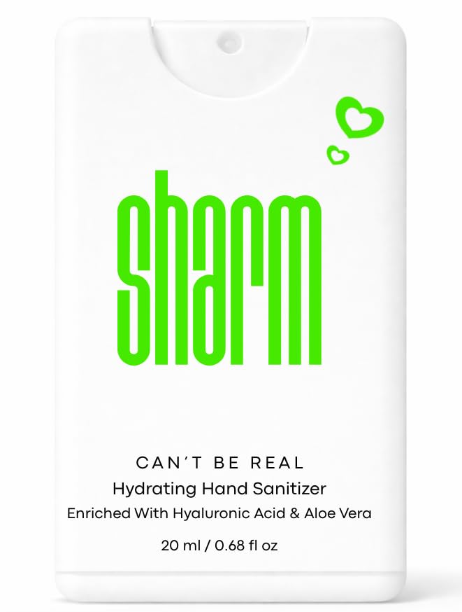 Can't Be Real Hydrating Hand Sanitizer Spray, Gentle and Moisturizing, Pocket-size, Travel-friendly, 20ml. (Sharm)