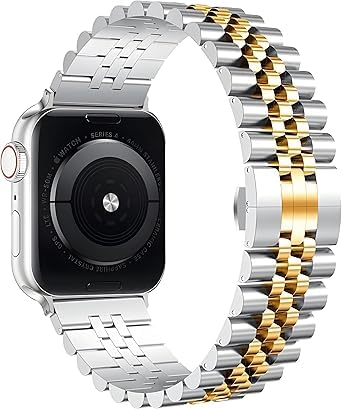 Nopatia Milanese Band Compatible with Apple Watch 38mm 40mm 41mm 42mm, Stainless Steel Mesh Metal Strap with Magnetic Closure for Men Women