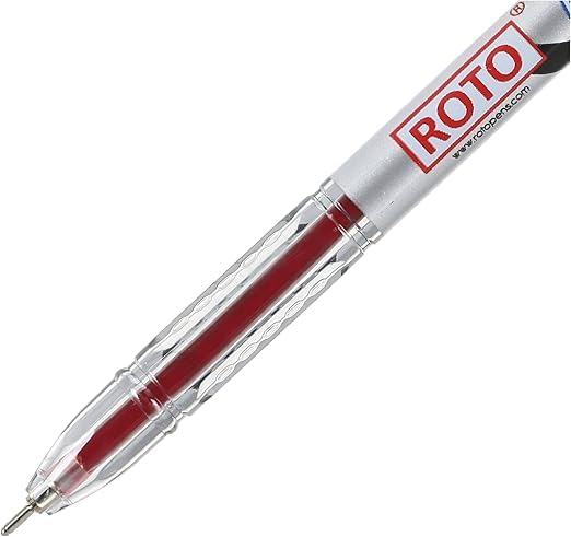 Roto Liquid Ballpoint Pen - 0.7 mm - 12 Pieces, Red