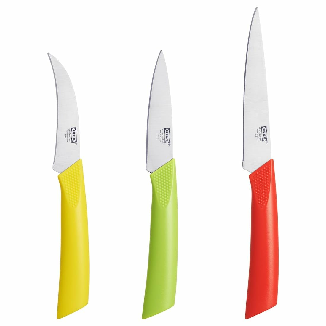 IKEA Stainless Steel 3 Piece Knife Set, Multicolor
