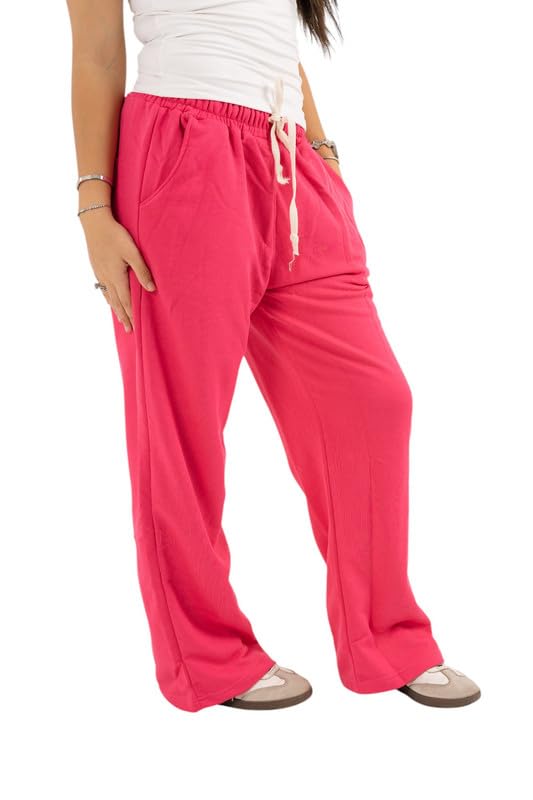 Basic Cotton Wide Leg Sweatpants