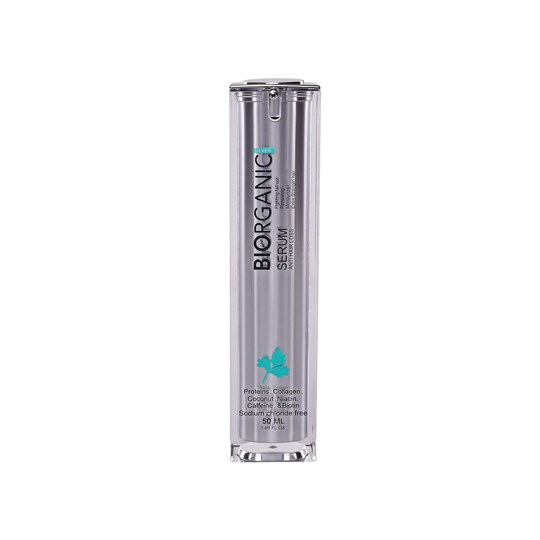 Biorganic free sulfate hair serum silver 50 ml