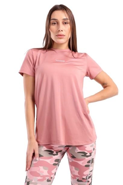 Womens Rose Running Half Sleeve Top Modern (pack of 1)