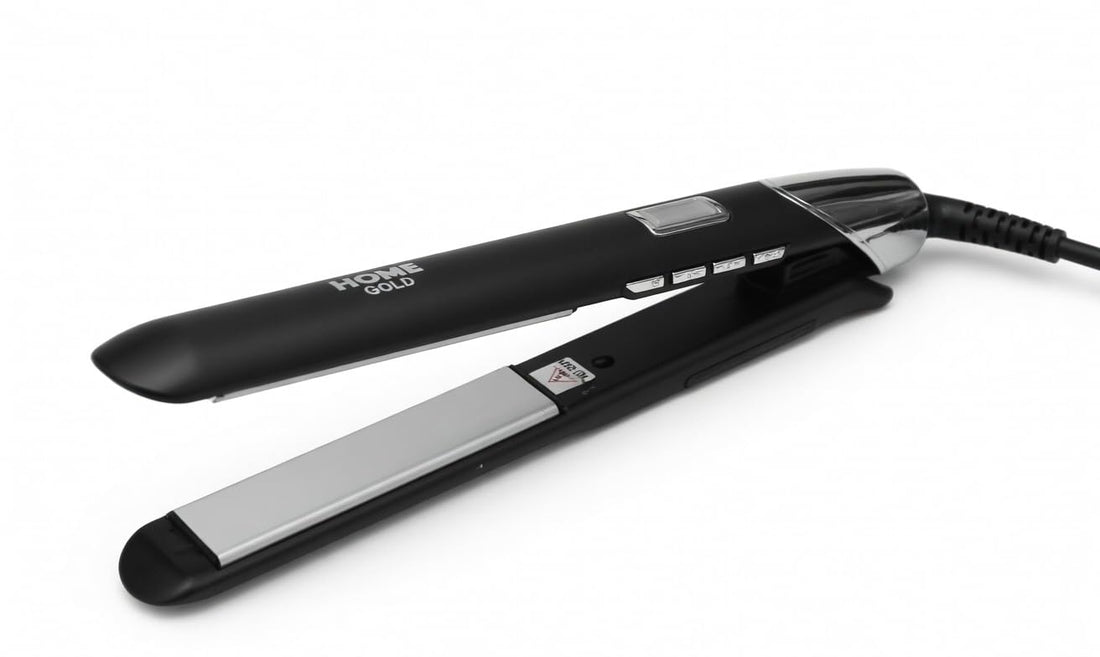Hair Straightener - Ceramic Flat Iron, Fast Heating, Up to 980°F, 360° Swivel Cord, 35W Styling Tool for Curly or Straight Hair, HG-805 (Black)