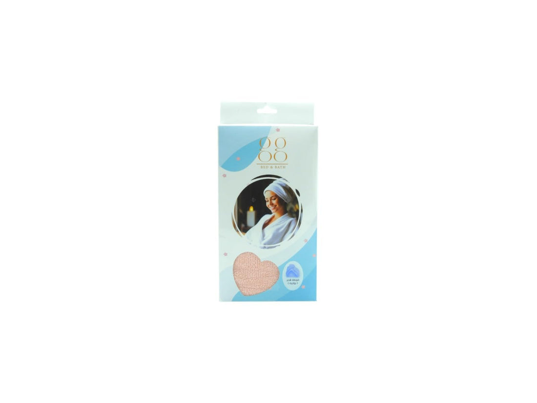 GG Bed & Bath Hair Towel Bonnet, 100% Egyptian Cotton, Available in Beige, White, Rose, and Grey (Rose)