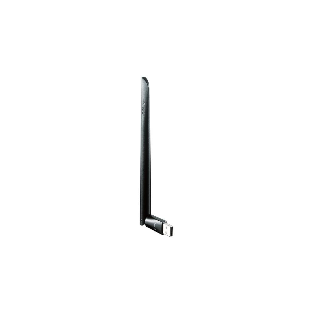 D-Link DWA-172 High-Gain Wi-Fi AC600 USB 2.0 Wireless Adapter with External Antenna, Black