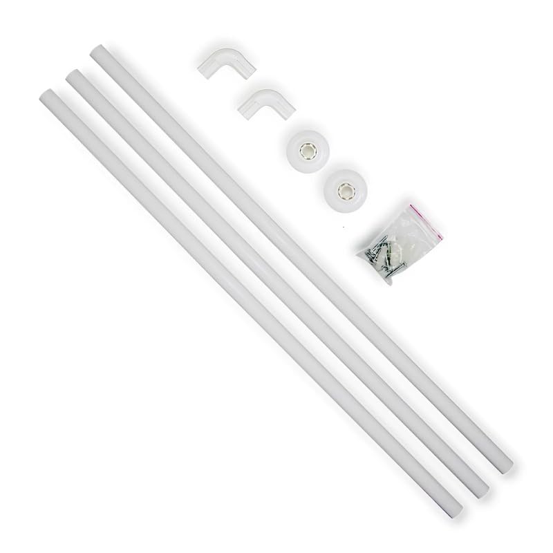 Luxury Bathroom Accessories Set - Custom and Shape (U-Shaped Steel Adjustable Shower Curtain Rod)