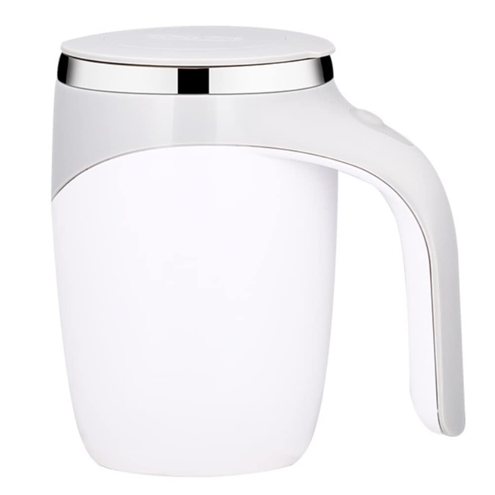 Self Stirring Mug Auto Self Mixing Stainless Steel Cup Automatic Magnetic Stirring Coffee Mug Electric Stirring Cup Home Office Travel Mixing Cup for Hot Coffee Milk Tea