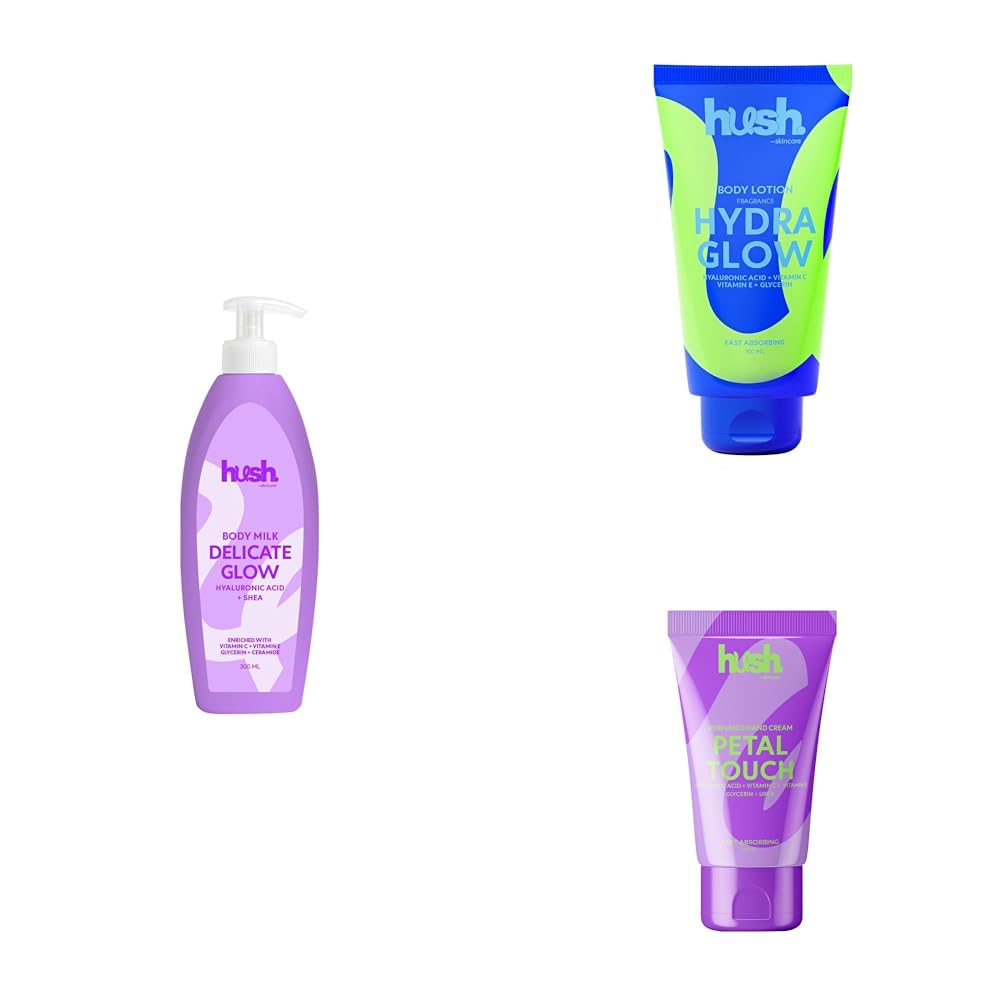 Delicate Glow Hydration Trio – Body Milk, Body Lotion & Hand Cream