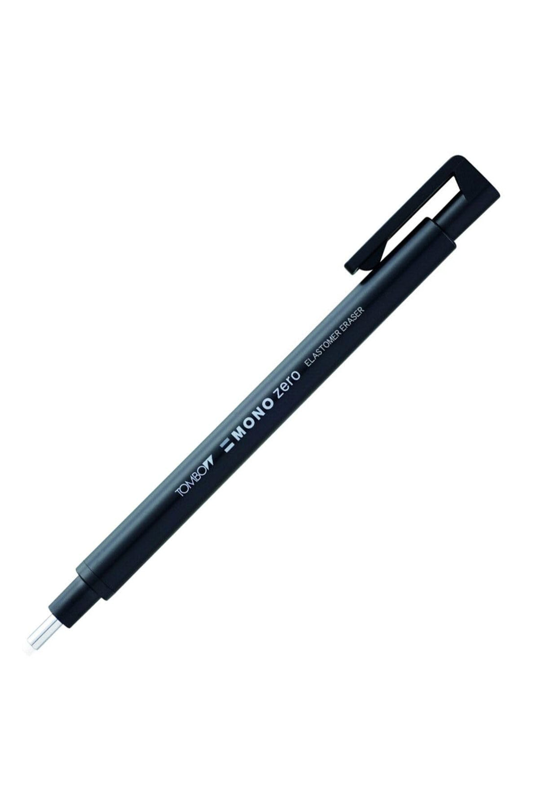 Tombow MONO Zero Eraser - Round, Black, Thermoplastic Elastomer (TPE), ERASER, Ideal for Writing, Small Mistakes, Lines of Text, Handwritten Notes, Math Homework