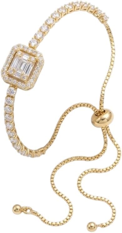 A selection of luxurious women's bracelets and Necklace Filled with stones and new shapes Gold Plated 316L stainless steel Pure
