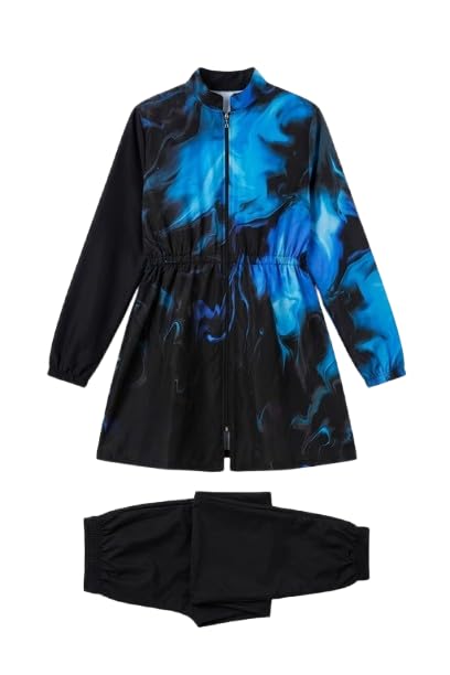 Waterproof Hijab Swimsuit - Modest Swimwear Lightweight Quick Dry High Stretch Swimwear for Sea and Pool WP.22