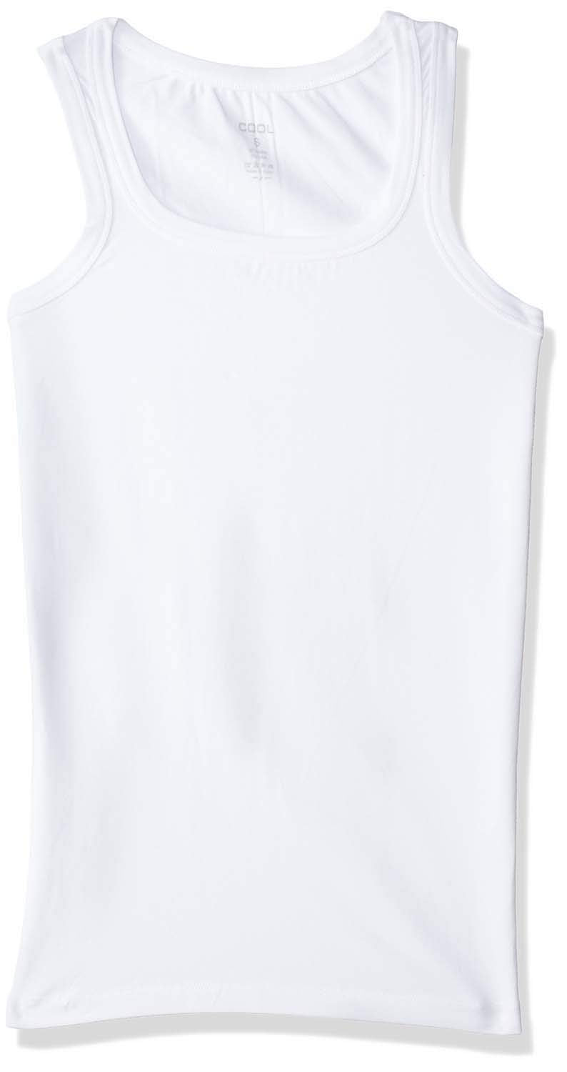 Cool Plain Sleeveless Round Neck Undershirt for Men - White, 2XL