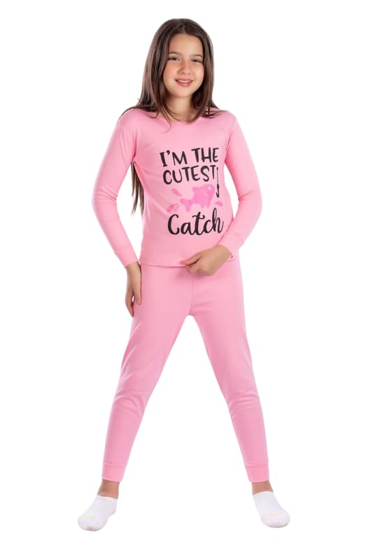 Na3om Girls?s Cotton Loungewear Set ? Long Sleeve Top & Pants