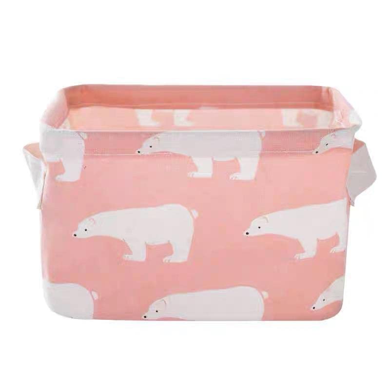 Desktop Cosmetic Storage Basket Portable Rectangular Organizer Box for Bathroom Office