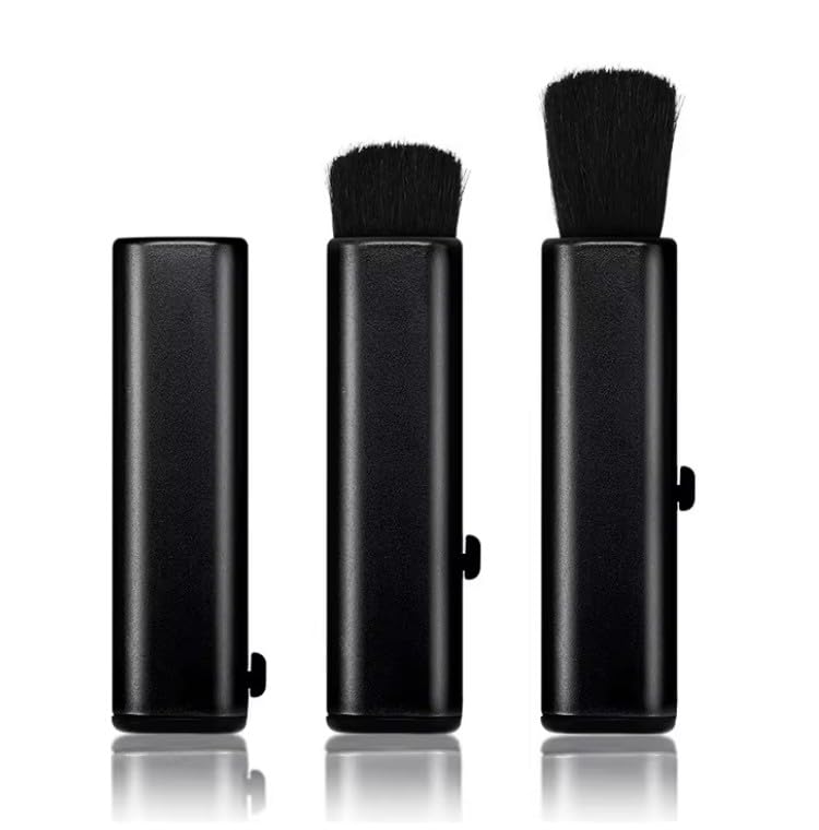 1Pc for Loose Powder | Pressed Powder Brush Retractable,Multifunctional Blush Cosmetic Applicator, Foundation Makeup ToolProfessional Makeup Brush for Liquid Cream Concealing Contouring
