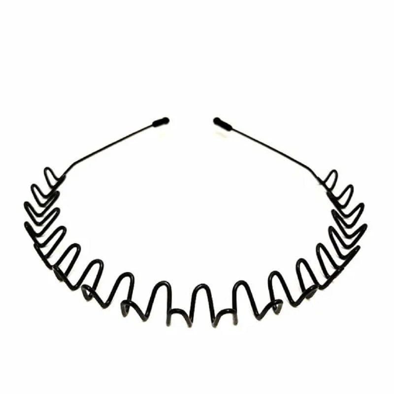 ZonShop Men's Fashion Braid Headband for Outdoor Sports/Metal Buckle for Long Hair, Braids and Other Hairstyles for Men - Small Wavy (Style -3-)