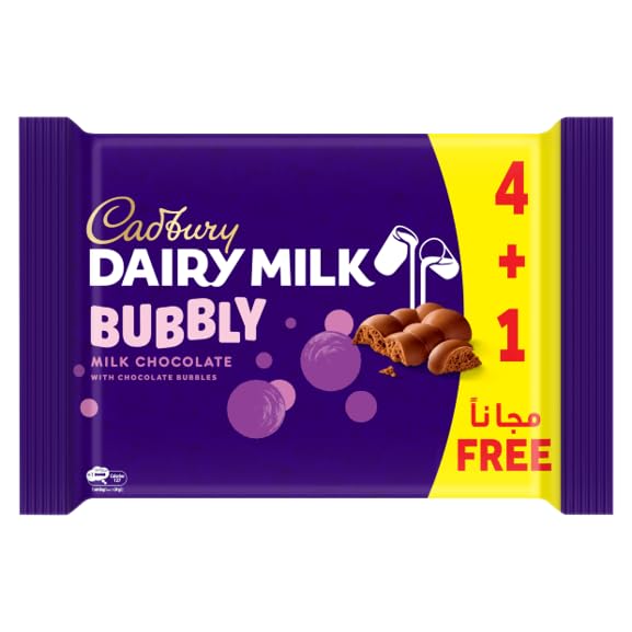 Cadbury Bubbly Chocolate Bar Multipack offer (120g)
