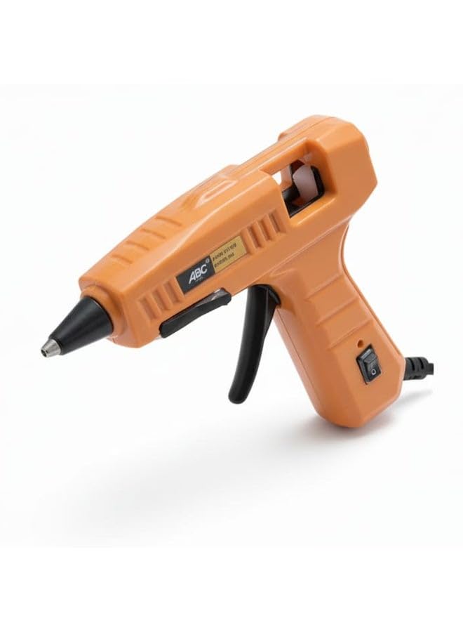 Hot glue gun 25W, with on/off switch for added safety, built in mounting base, 220-240V, suitable for 11.2mm (2 Glue Sticks) diameter glue sticks, non-slip for greater comfort during use, suitable fo