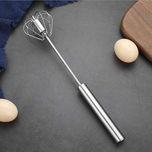 Inspecial Hand Mixer - Stainless Steel Hand Push Whisk Blender - Awesome Tool as an Egg Beater - Cream Whipper - Hand Push Mixer Stirrer - Kitchen Utensil for Blending (10 Inch)