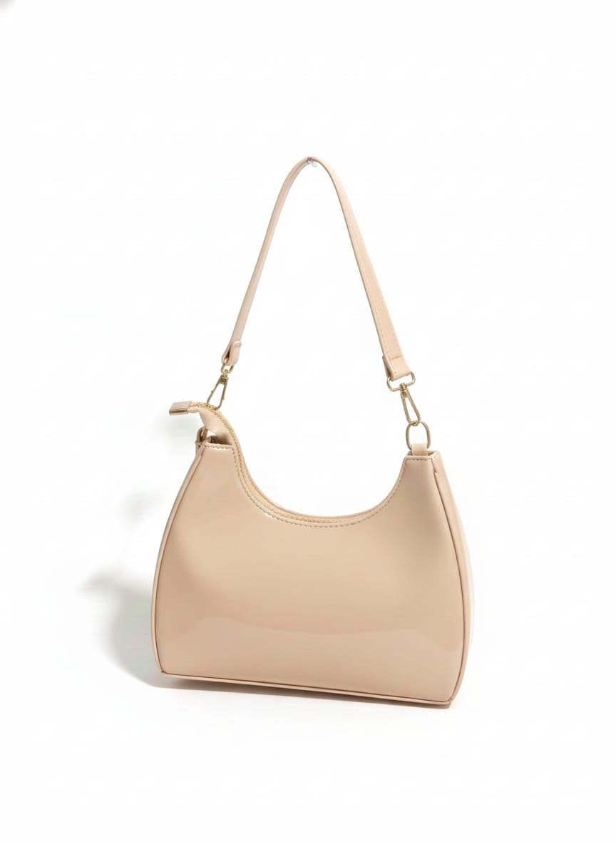 Glitter Leather Crossbody Handbag