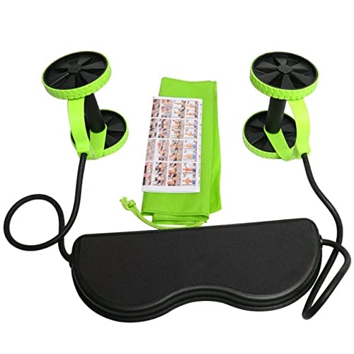 Ab Wheel Roller Sport Bodybuilding Revoflex Xtreme Dobule Wheels AB Roller Pull Rope Abdominal Trainer Gym Equipment Abs Traineryogu82_ with two years guarantee of satisfaction and quality
