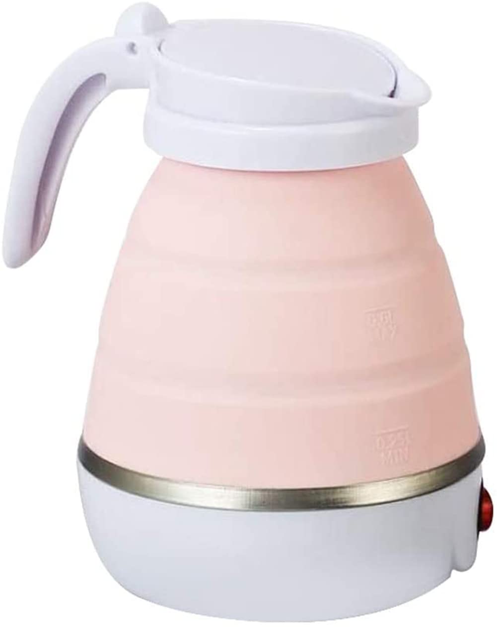KASTWAVE Foldable Portable Electric Kettle Mini Travel Winter Outdoor Portable Kettle with Separable Power Food Grade Silicone Household Kettle Heating Convenient Safe Quick Multipurpose Utility Tool