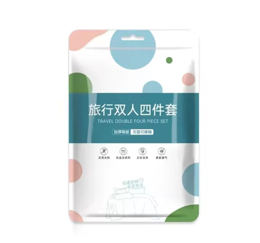 Disposable Bed Sheets,For Hotel,Camping,Travel (4Piece in 1 Set, king size)