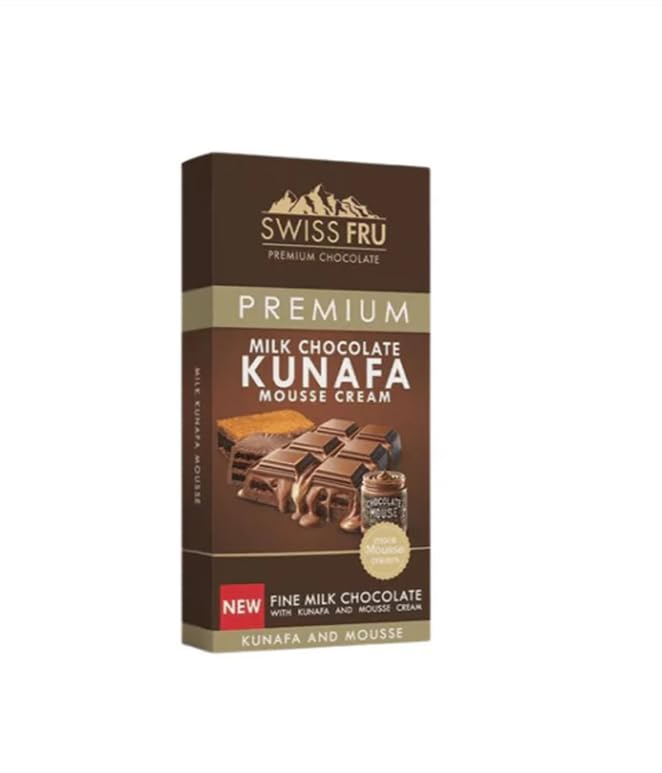 Swiss Fru Milk Chocolate Kunafa Mousse Cream 150 gm