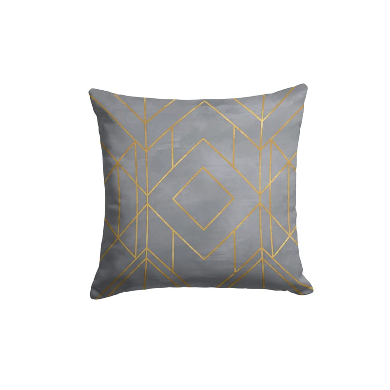ART MOOD HOME Canvas Golds Grey Cushion Grey * Gold 40x40 CM