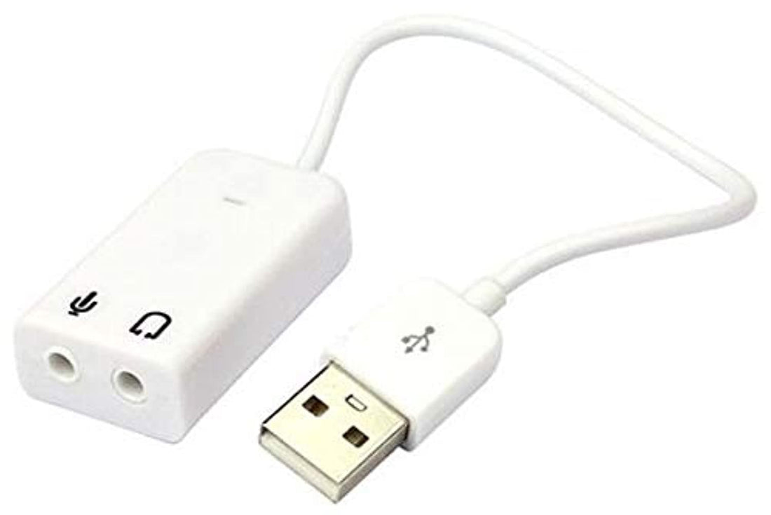 USB 2.0 Virtual 7.1 Channel Audio Sound Card Adapter for Laptop PC