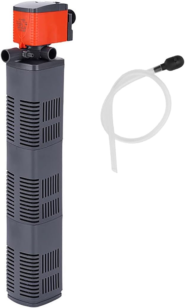 Aquarium Internal Filter 1800L/H Submersible Water Pump, with Filtration System, Pump, Circulating Fish Tank Waves, Fountain Pump, Aquarium Oxygen Source - 475GPH, 3 Cup