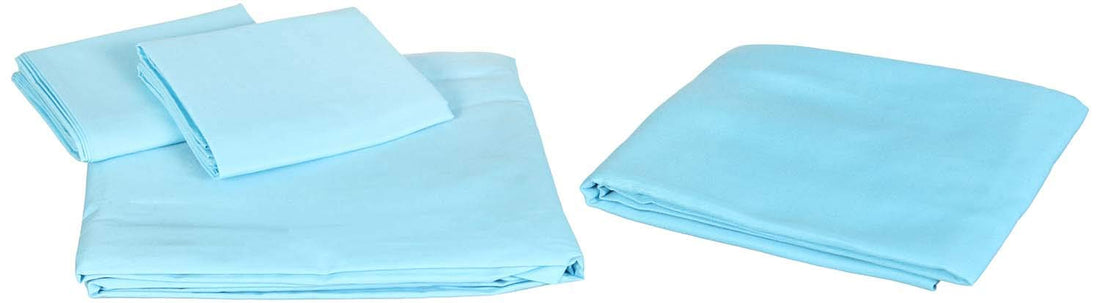 L'Antique Fitted Bed Sheet Set, 4 Pieces - 240x260 cm - Turquoise