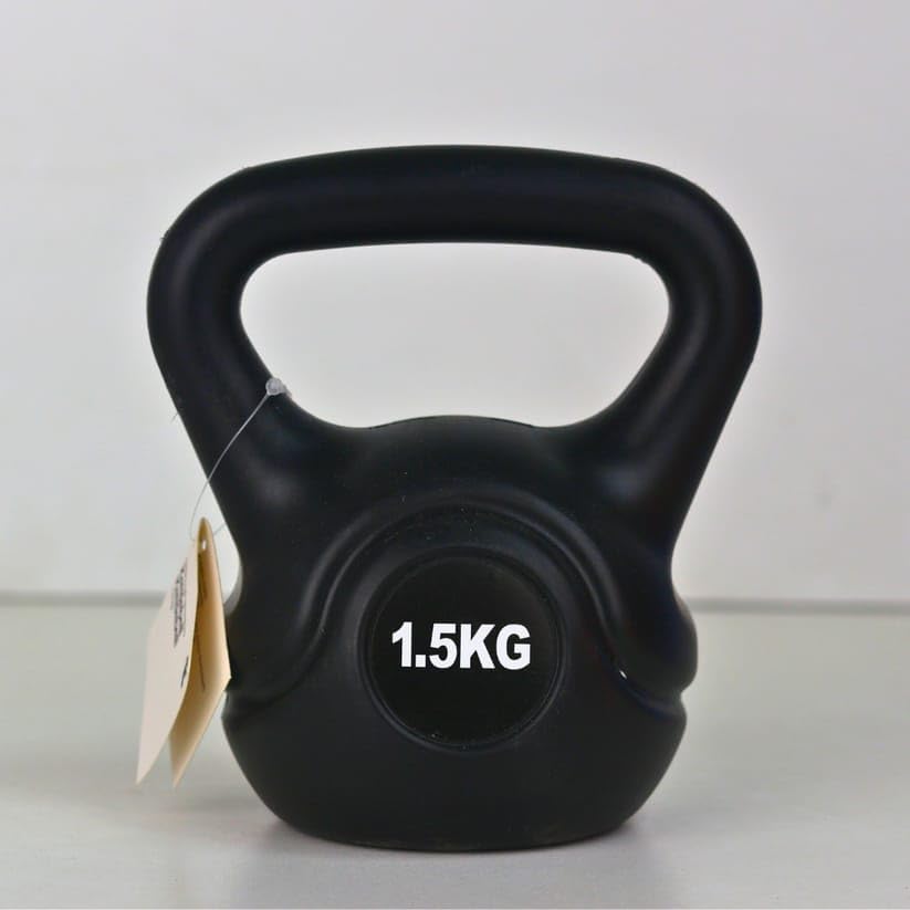 Generic Kettlebell Kettlebell Strength Training Fitness Equipment Gym Bodybuilding Home Fitness Training 1.5kg Black Cast Iron