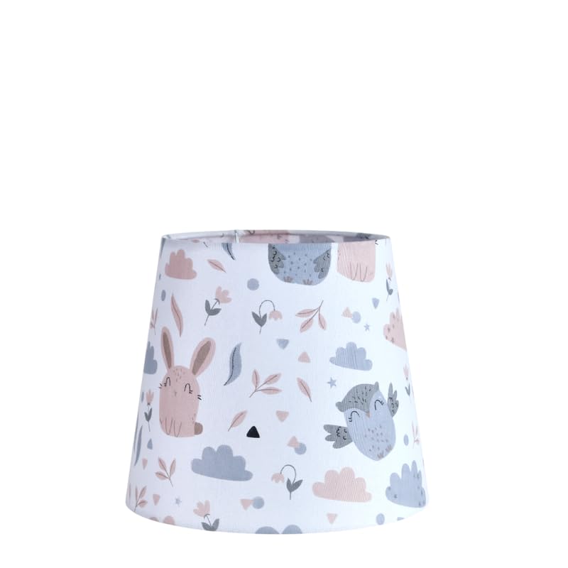 Oops, Indoor Table & Floor Lamp with Fabric Shade – Decorative Lighting Solution for Home Décor, Soft Ambient Light, Easy Style Upgrade - White - Fabric - Simple conical lampshade