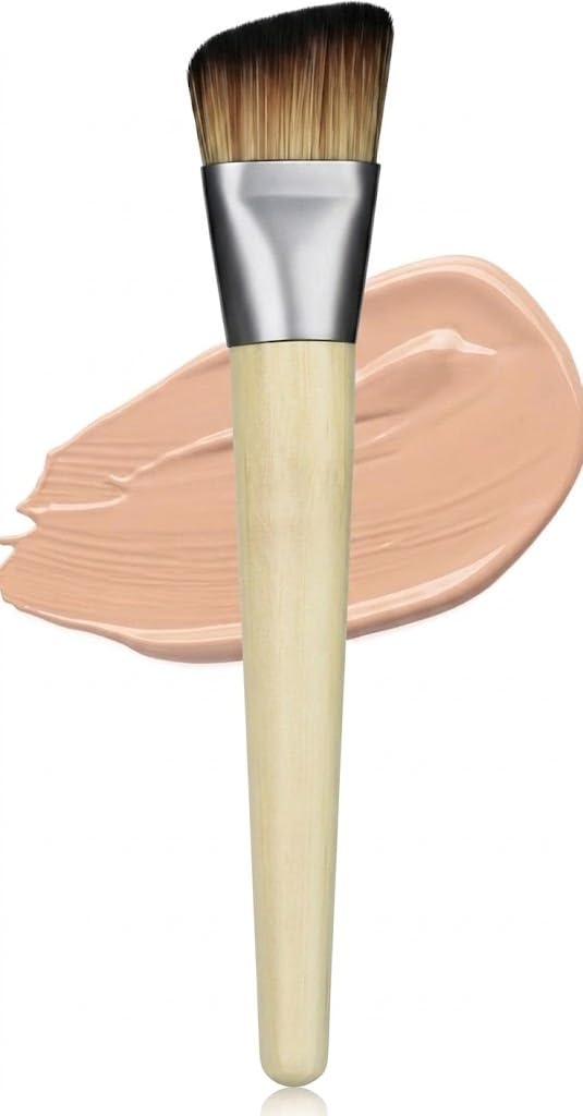 Foundation Makeup Brush for Liquid Flawless Full Coverage Blending Buffing Complexion Base Corrector Powder Contour Pro Make Up Tools-wood hand