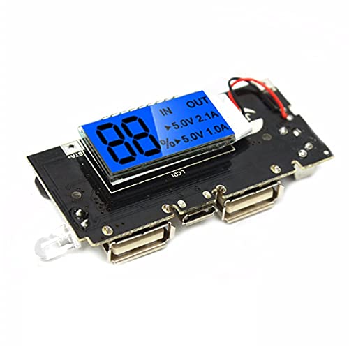DIY-Kit LCD Dual USB 5V 1A 2.1A Mobile Power Bank 18650 Battery Charger DIY - Power Bank Module With LCD Dual USB 5V 1A 2.1A And 18650 Lithium Battery Charger