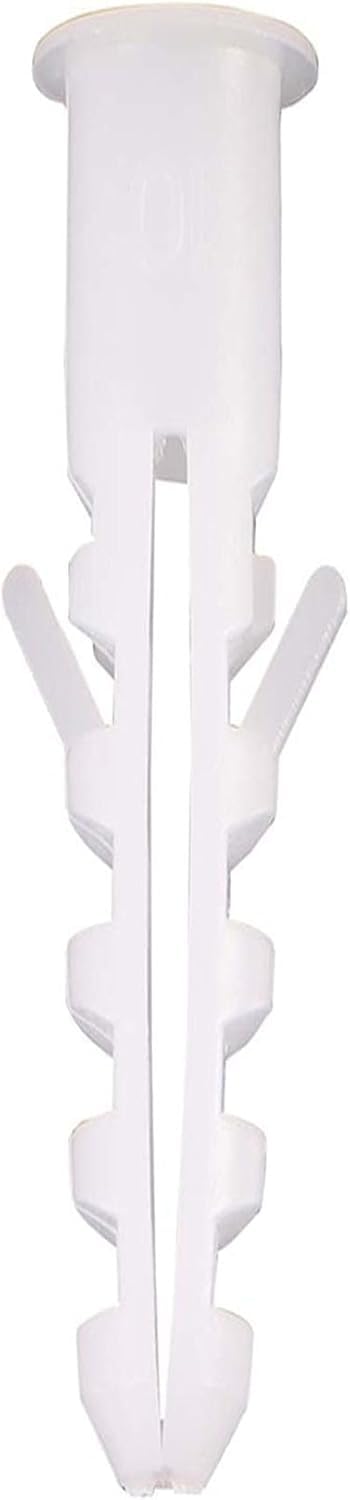 White Plastic Fisher Wall Plug (6 cm) 10 pieces