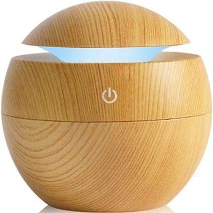 Air aroma essential oil diffuser led ultrasonic aroma aromatherapy humidifier - wood