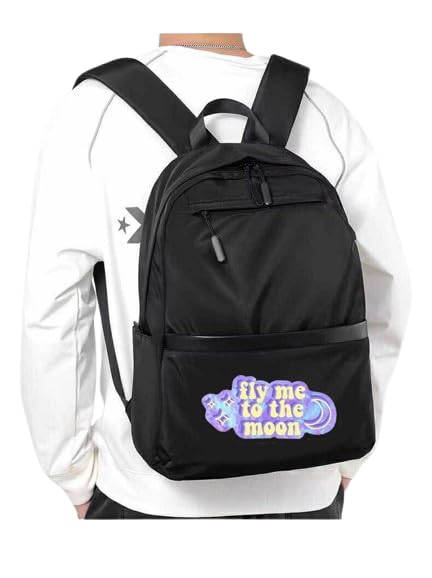 Fly Me to the Moon Black back bag
