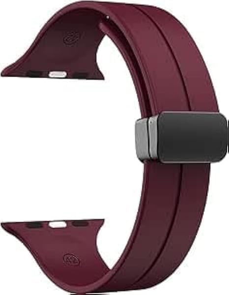 Next Store Magnetic Silicone Band Compatible with iWatch Band 42mm 44mm 45mm 49mm Men Women Sport Strap Compatible with iWatch Series 1 to 9 SE Ultra/Ultra 2
