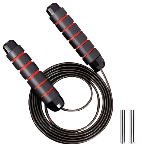 Skipping Rope with Weight Bar – Professional Skipping Rope, Gym Rope, Boxing Rope, Perfect for Jumping – Suitable for Adults – Easily Adjustable Length