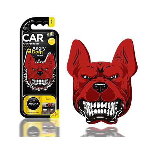 Car Air Freshener - Angry Dog Scented Perfume Spray - Fresh Linen Fragrance Air Refresher - Long-lasting Car Odor Eliminator Yellow