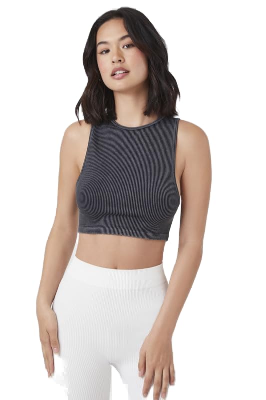 FOREVER21 Women's Tank Knit Top M/L Dawn Pink